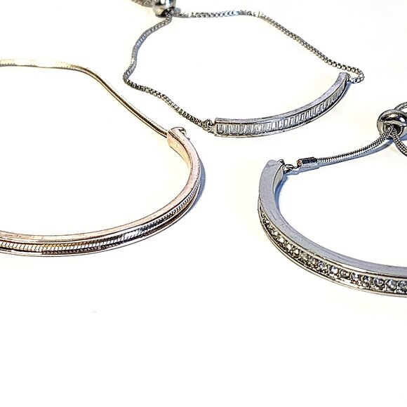 Silver & rose gold slider bracelet bundle - Picture 2 of 8